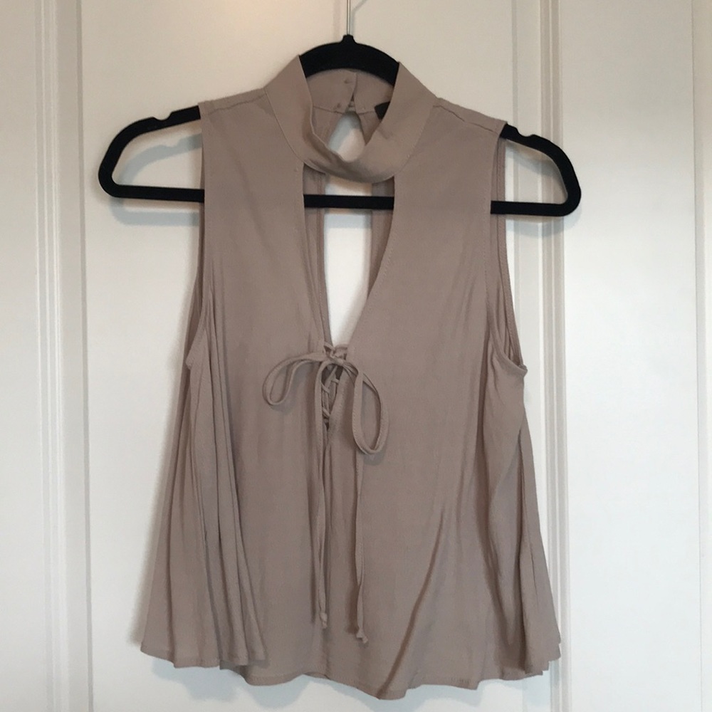 Flowy tie up blouse!